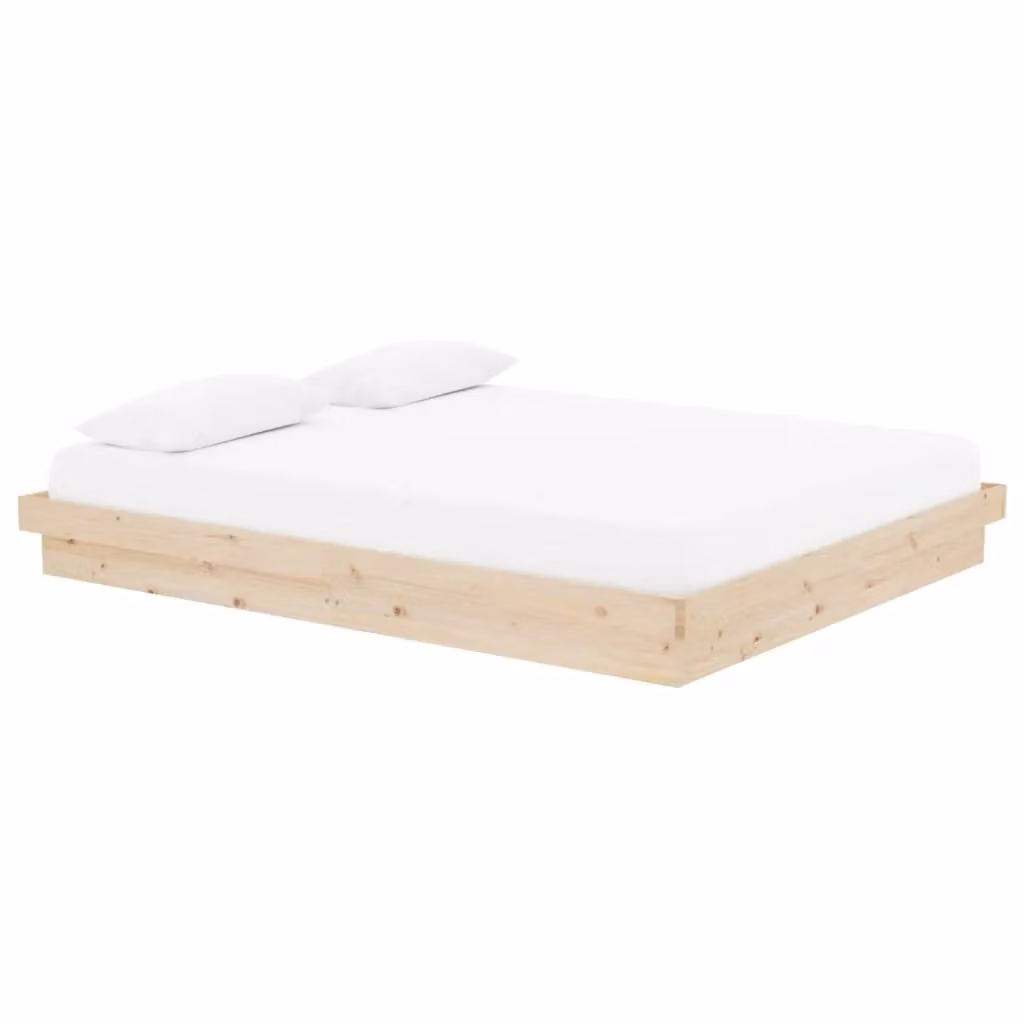 Berkfield Home Solid Wood Pine Bed Frame in Brown, W/D/H: 160 x 200 cm – 2