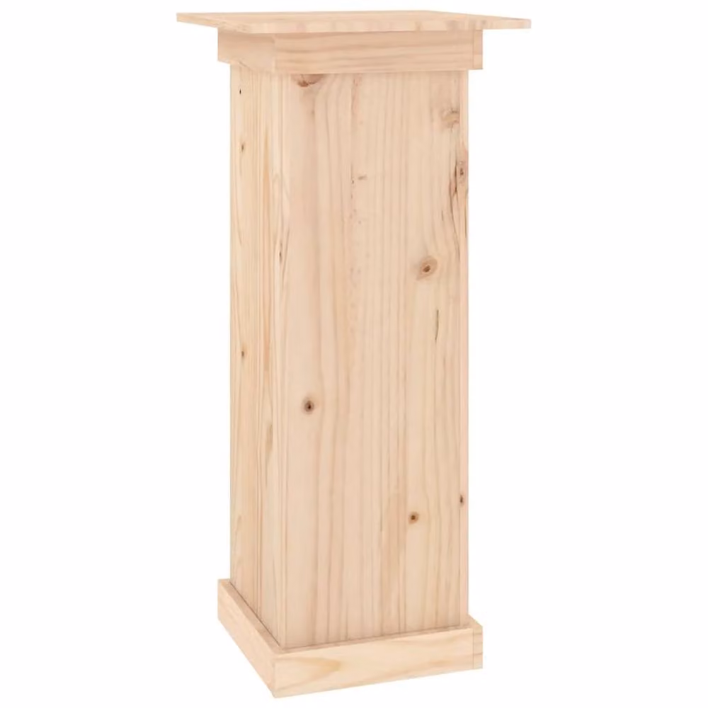 Berkfield Home Rustic Solid Pine Flower Stand, Brown, W/D/H: 40 x 40 x 90 cm – 2