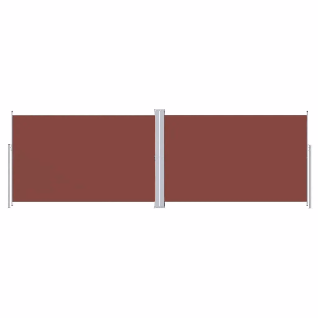 Berkfield Home Retractable Side Awning in Brown, W/H: 600 x 220 cm – 2