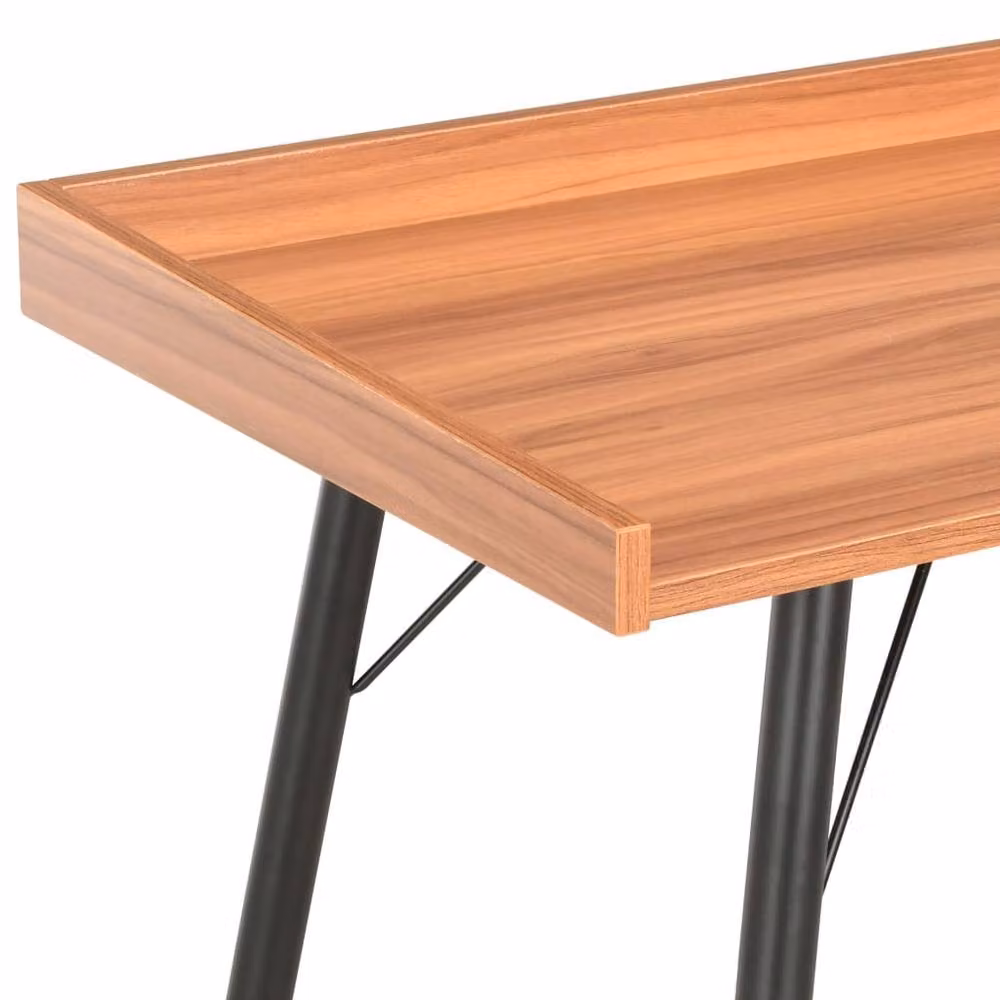 Berkfield Home Office Desk in Brown, W/D/H: 90 x 50 x 79 cm – 2