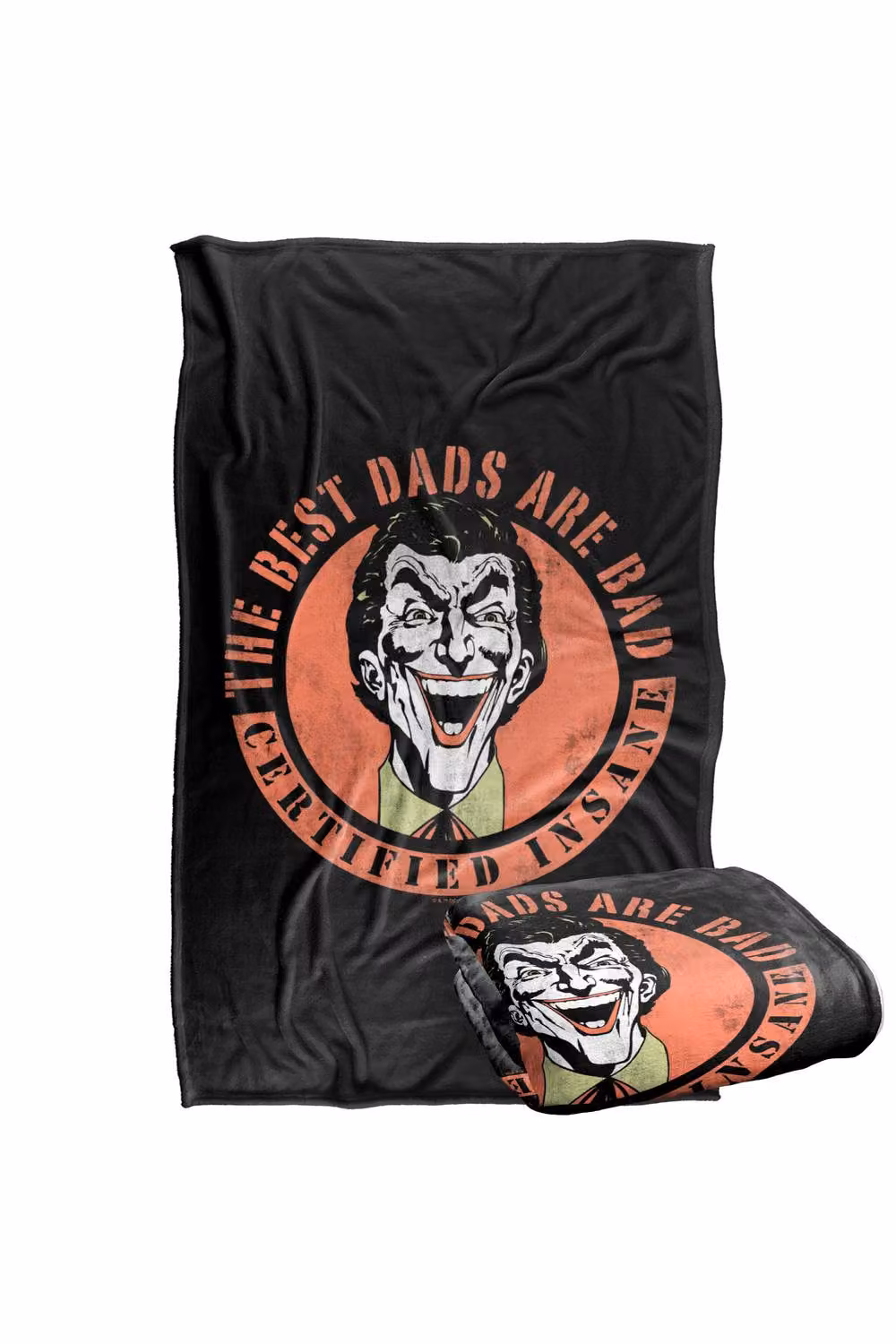 Warner Bros. Batman Joker The Best Dads Are Bad Super Soft Fleece Throw Blanket, Multicolour, W/D/H: 91 x 147 cm – 7