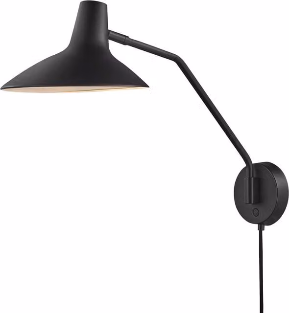 Nordlux Darci Adjustable Metal Wall Light in Black with E14 Socket – 1