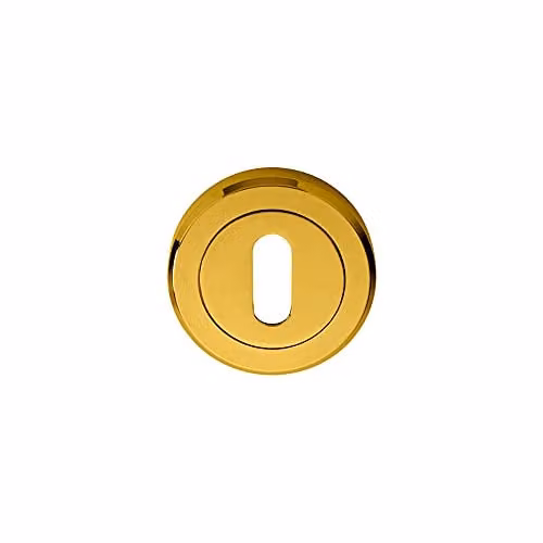 Loops 51mm Lock Profile Escutcheon with Chamfered Edge and Concealed Fix in Brass – 2