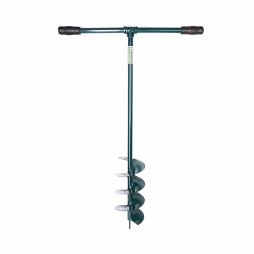 Primrose Manual Garden Fence Post Hole Auger Earth Digger in Beige – 1