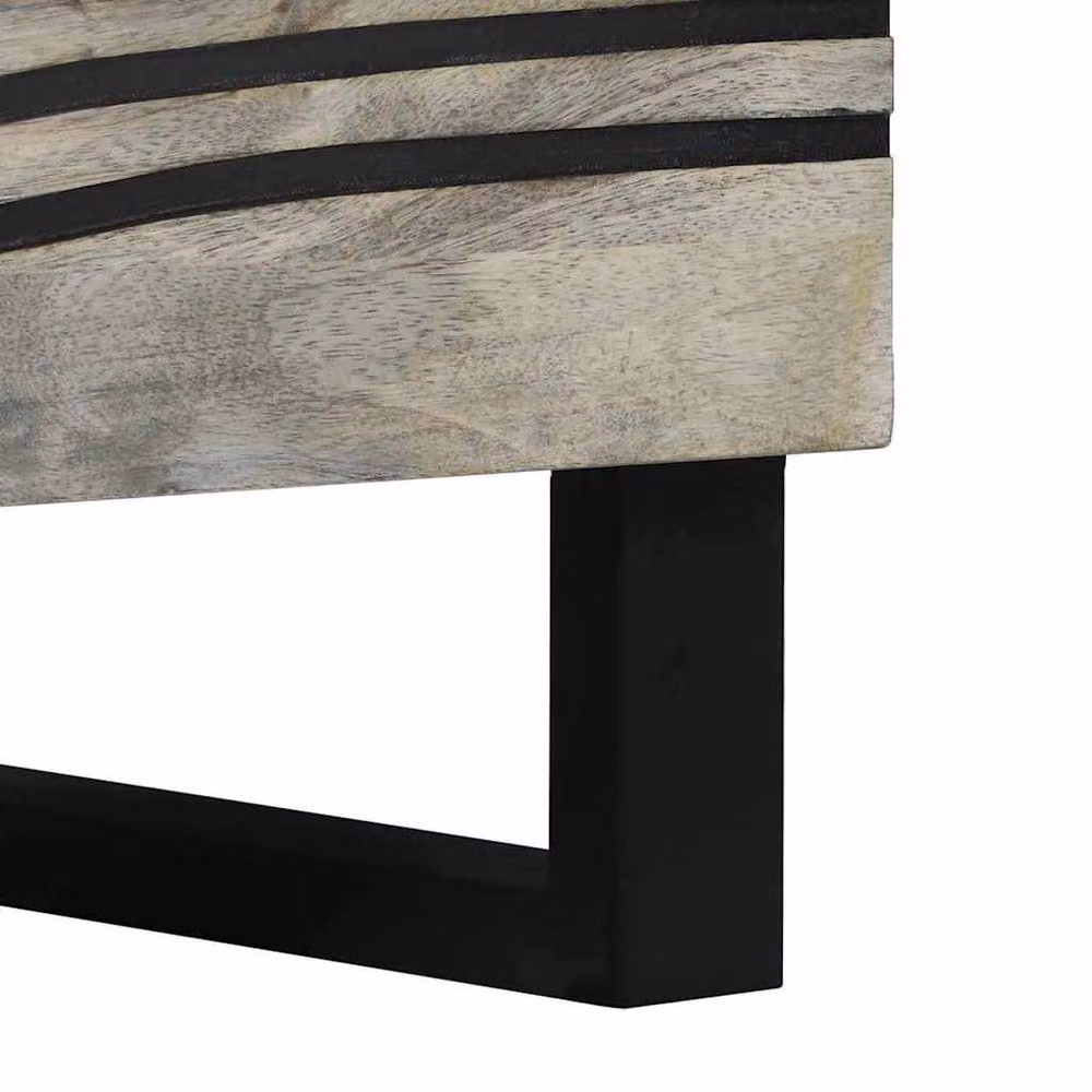 Berkfield Home Beautiful Bedside Tables with Drawer in White and Black, W/D/H: 50 x 33 x 60 cm – 5