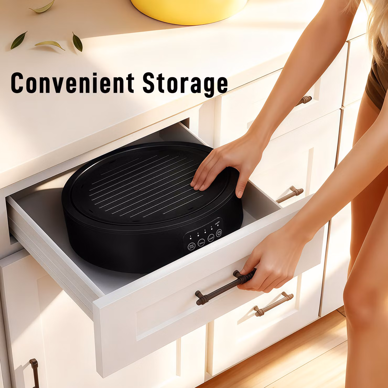 HOMCOM Electric Ceramic Hob with Grill Plate, Black Multifunctional 36cm Plug-in Hob with Digital Display and 4 Heat Levels – 7