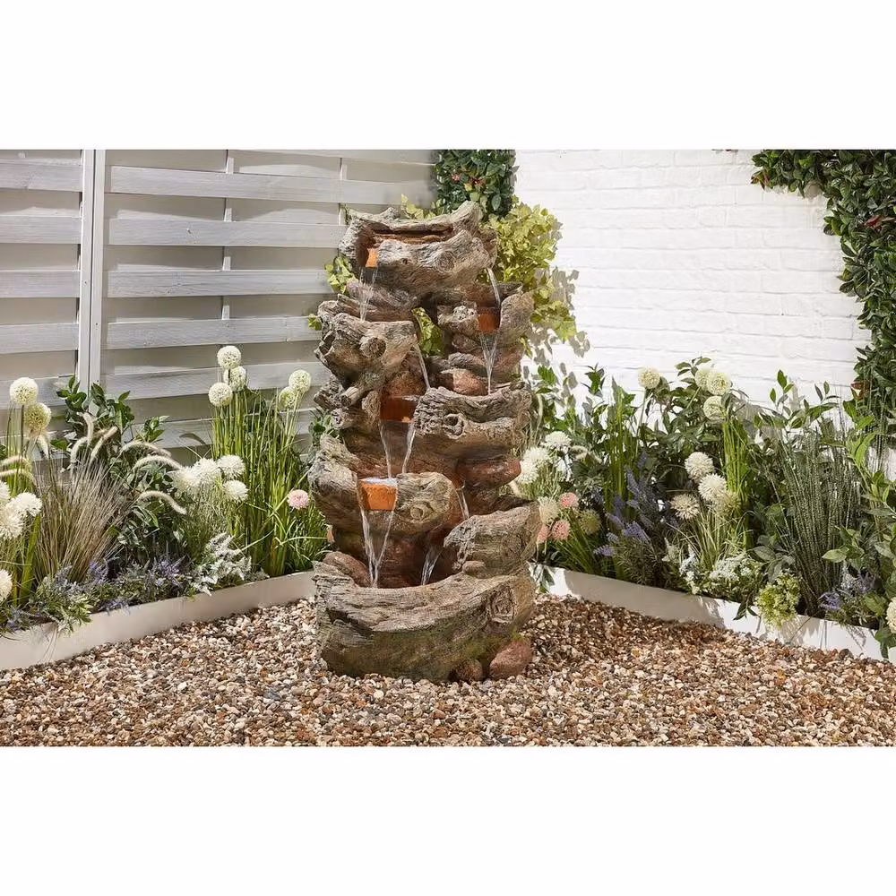 Altico Garden Products Ltd Glengarry Cascade Water Feature, Brown, W: 72 cm, D: 53 cm, H: 150 cm – 2