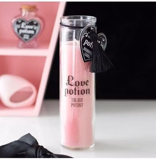 KDMD Love Potion Passionfruit Tube Candle in Pink
