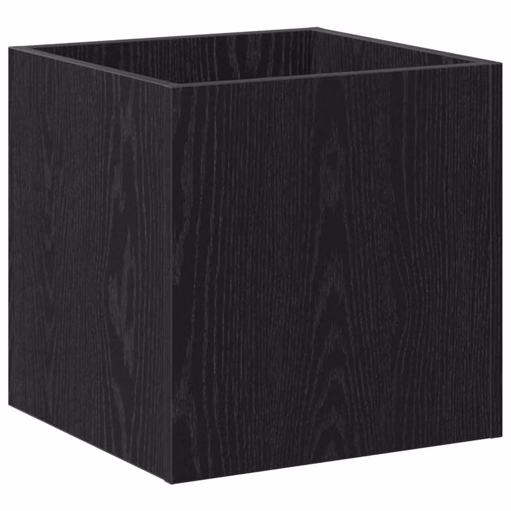 Berkfield Home Planter Box in Black Oak Engineered Wood, W/D/H: 40 x 40 x 40 cm – 3