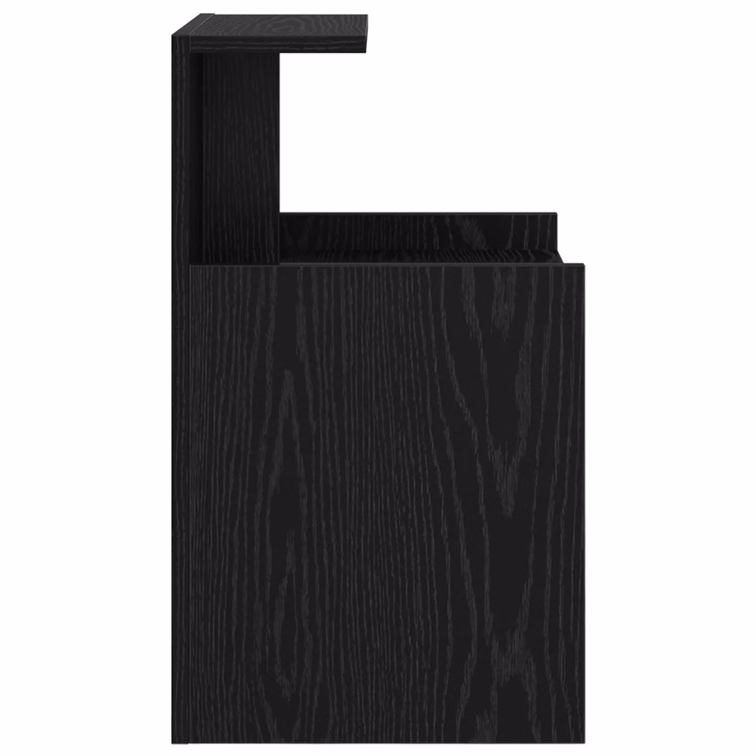 Berkfield Home Black Oak Bedside Cabinet, W/D/H: 40 x 35 x 60 cm – 4