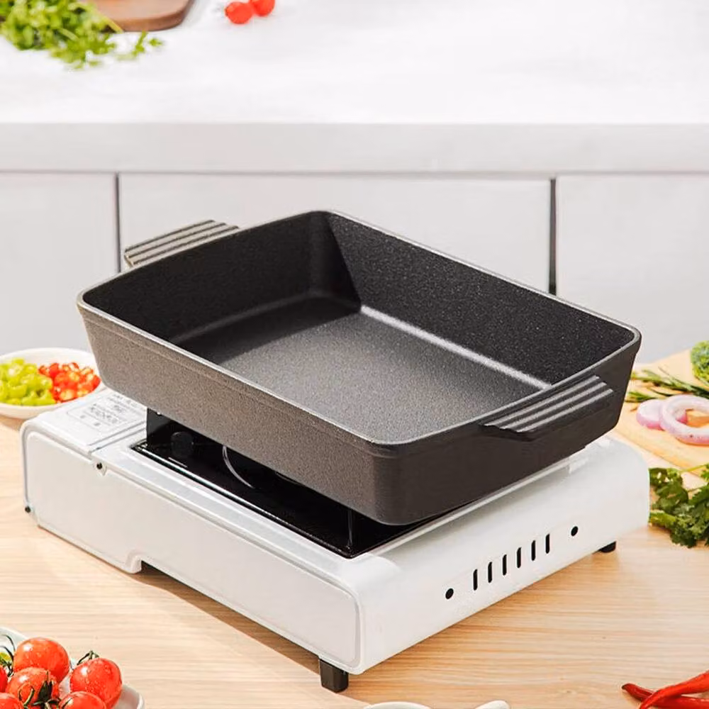 FLAVORA Seasoned Cast Iron Griddle Skillet Pan, Black – 3