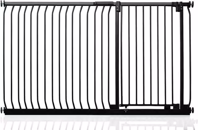 Safetots Extra Tall Elite Pressure Baby Gate, Black, W: 171 cm - 180 cm