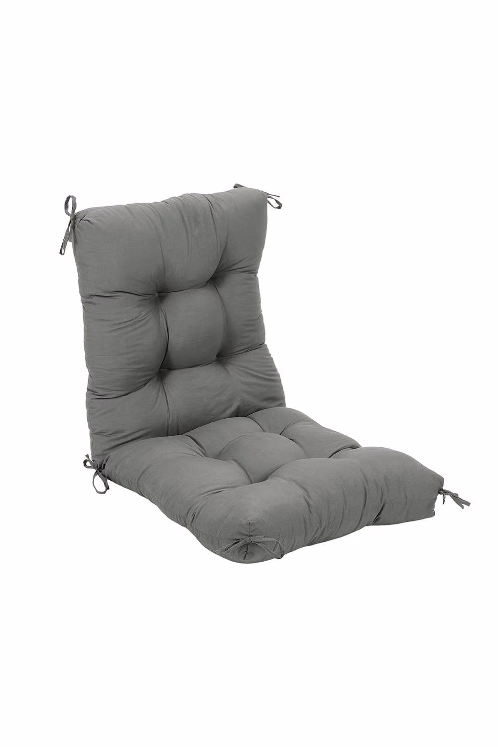 ExtraStar Rectangular Garden Chair Cushion with Non-Slip Backing in Dark Grey – 5