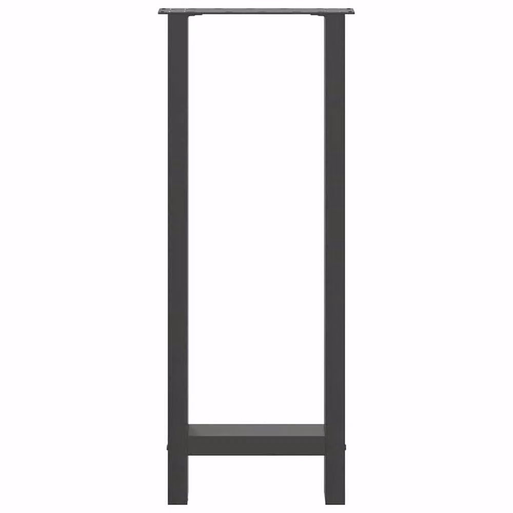 Berkfield Home Coffee Table Legs in Anthracite Black Steel, 2 pcs, H: 40 x W: 100-101 cm – 3