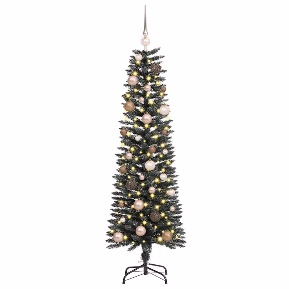 Berkfield Home Green Artificial Christmas Tree with 150 LEDs, W/D/H: 43 x 43 x 150 cm – 3