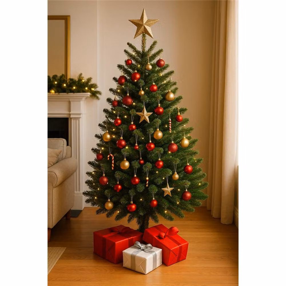 Clifton Premier Fresh Cut Norway Spruce Christmas Tree, Green, Height: 125 cm - 150 cm – 1