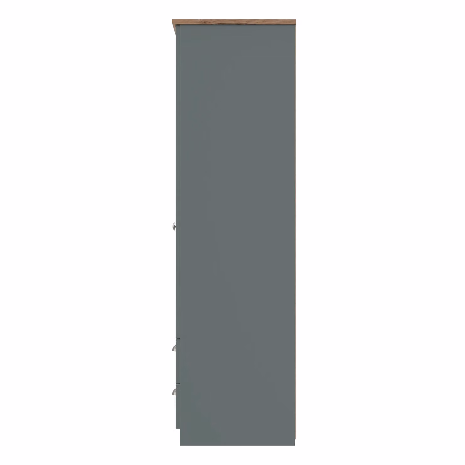 2 U Albert Ready Assembled Triple Wardrobe with Mirror and Three Drawers in Pale Green – 2