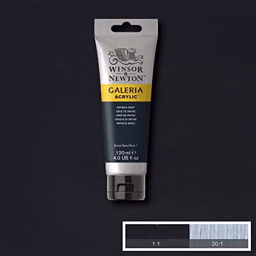 Winsor & Newton Galeria Acrylic Paint, Payne's Gray, 120ml – 2