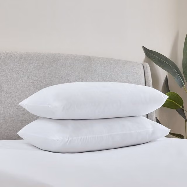 Catherine Lansfield Home Essentials Microfibre Pillow, White, W: 48 cm x H: 74 cm