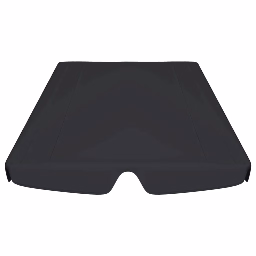 Berkfield Home Replacement PVC-Coated Garden Swing Canopy in Black W: 188 cm, D: 145 cm, H: 110 cm – 3