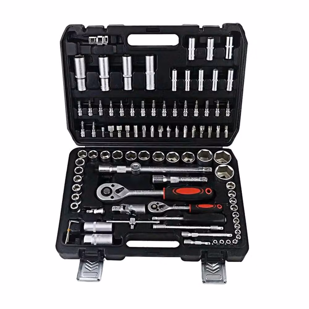 Nordara 94-Piece Drive Socket Set and Ratchet Wrench Tool Kit in Silver – 2