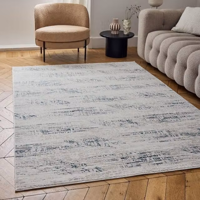 THE RUGS Carmel Abstract Area Rug in Blue, W/D/H: 170 x 120 cm – 1