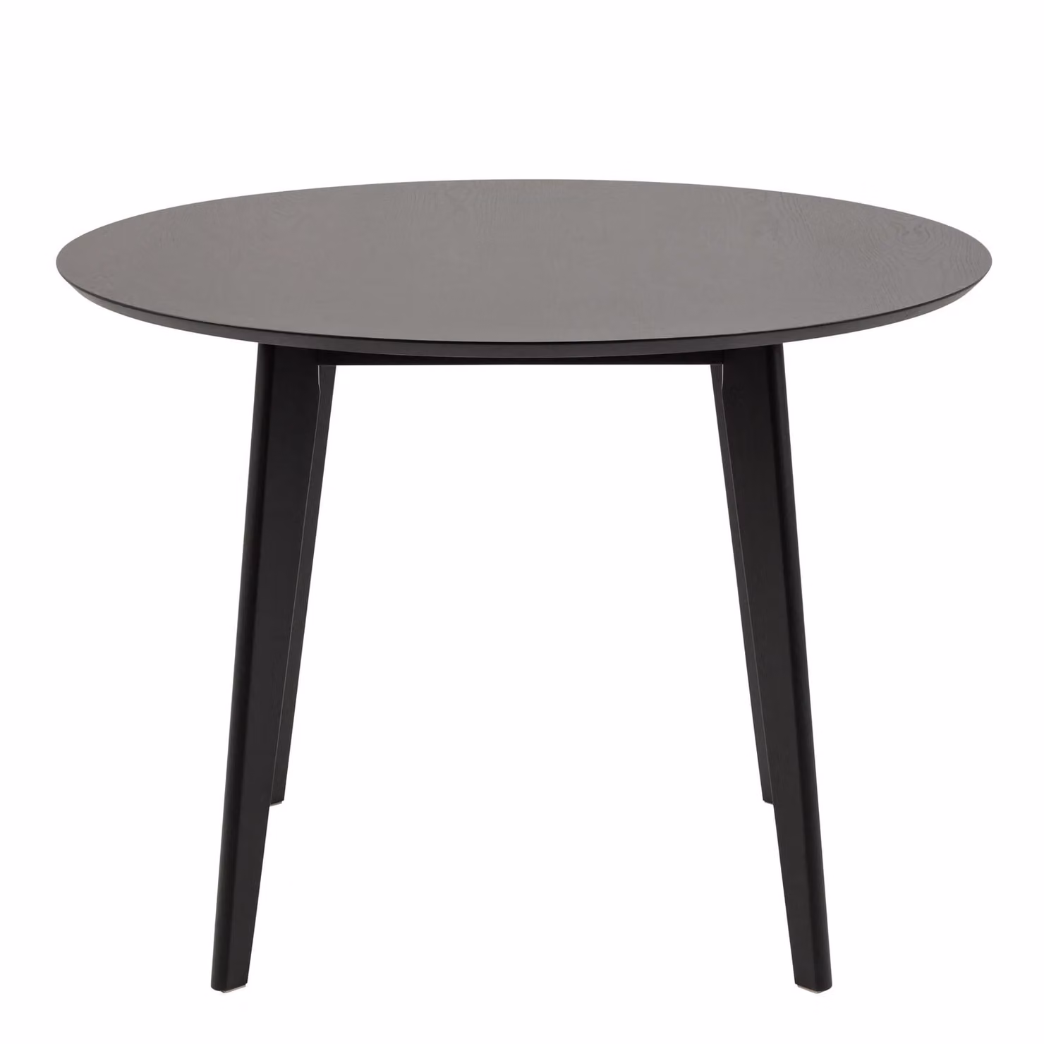 Furniture To Go Roxby Round Lacquered Oak Dining Table in Black – 2