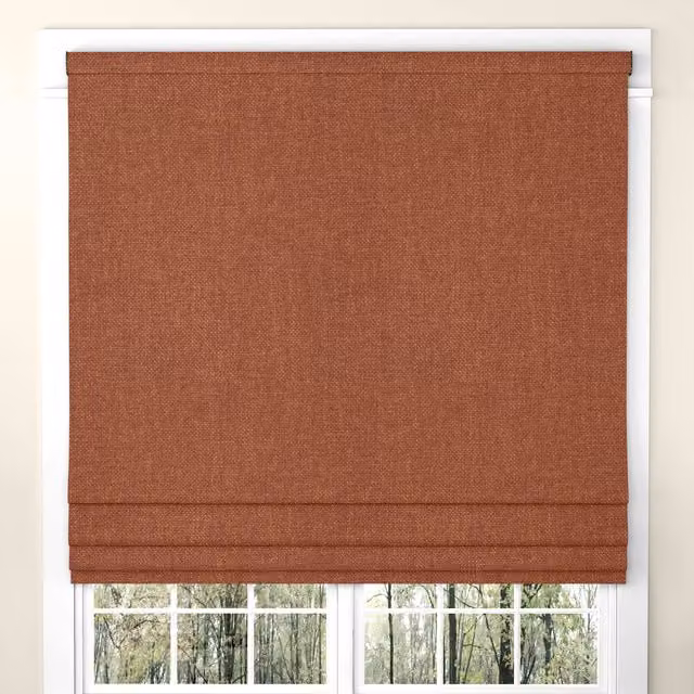 Ante Decor Fjord Made To Measure Blackout Roman Blind in Orange