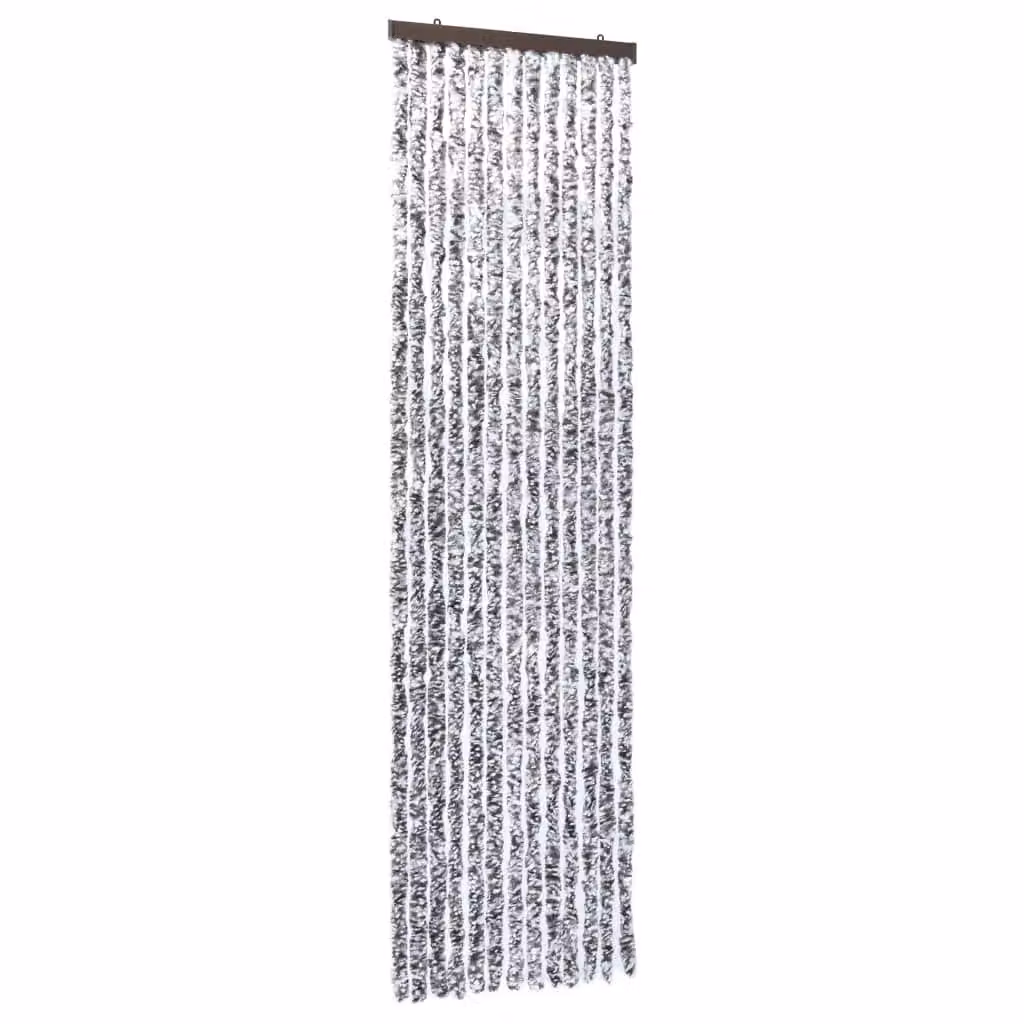 Berkfield Home Chenille Insect Curtain in Brown and Beige, W/H: 56 x 185 cm – 1