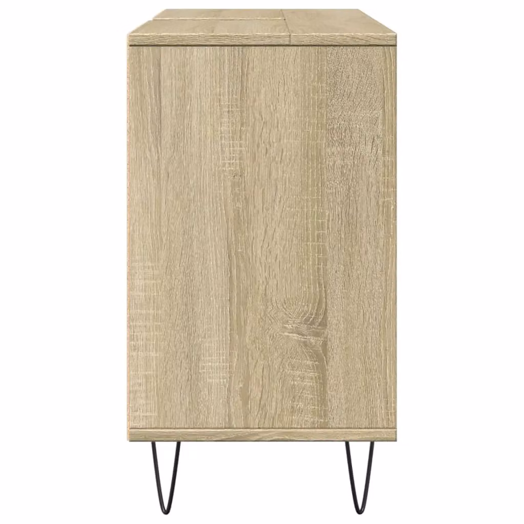 Berkfield Home Sonoma Oak Bathroom Cabinet, Brown, W/D/H: 80 x 33 x 60 cm – 3