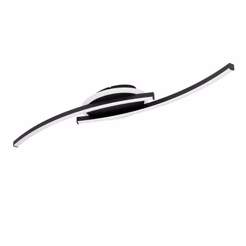 Eglo Lungolago Minimalist LED Ceiling Light in Black – 1