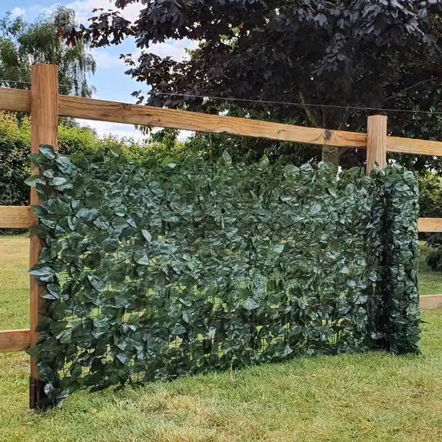 True Products Artificial Ivy Leaf Hedge Screening, Green, 100 cm