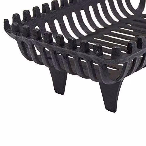 Fire Vida Black Cast Iron Log Basket Storage Grate – 4
