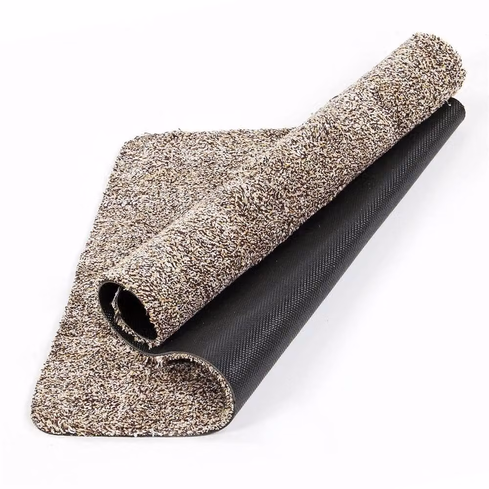 FLAVORA Brown Round Anti Slip Washable Door Mat, Diameter: 100 cm – 3