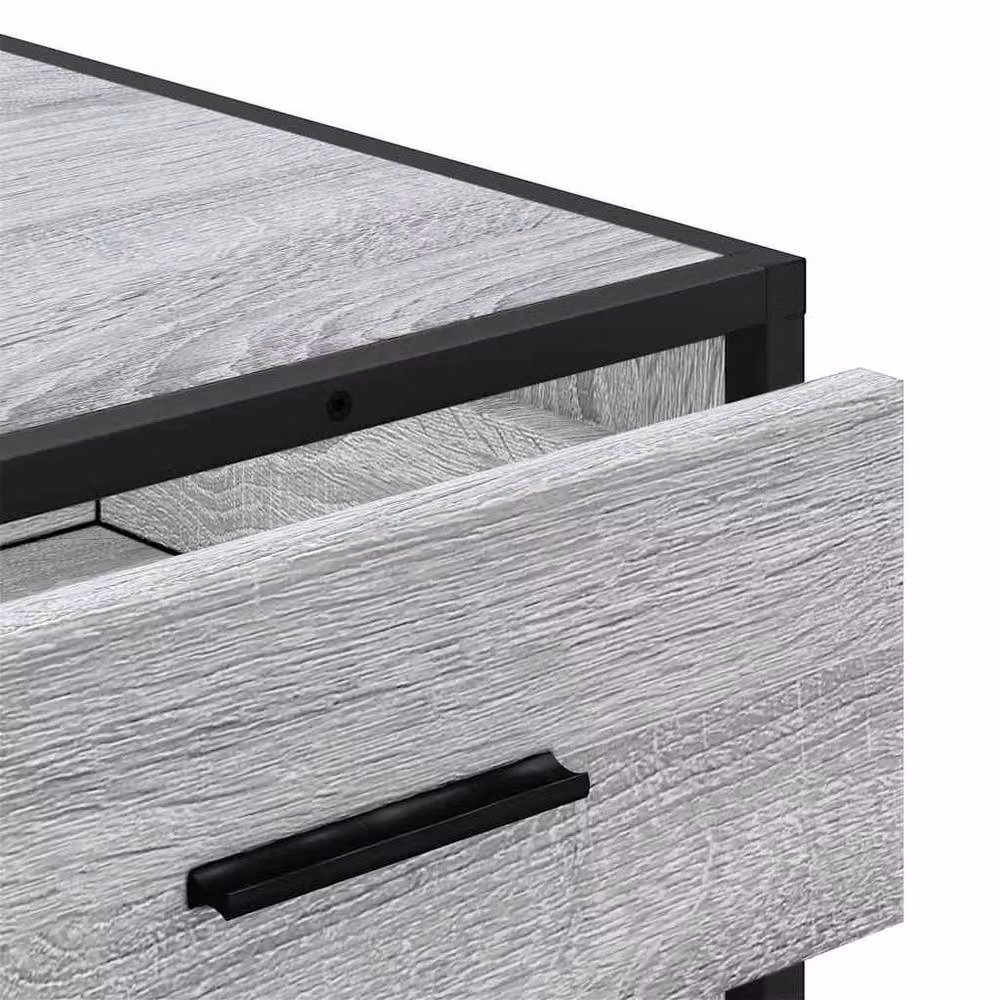 Berkfield Home Elegant Grey Sonoma Drawer Cabinet, W/D/H: 70 x 41 x 56 cm – 4