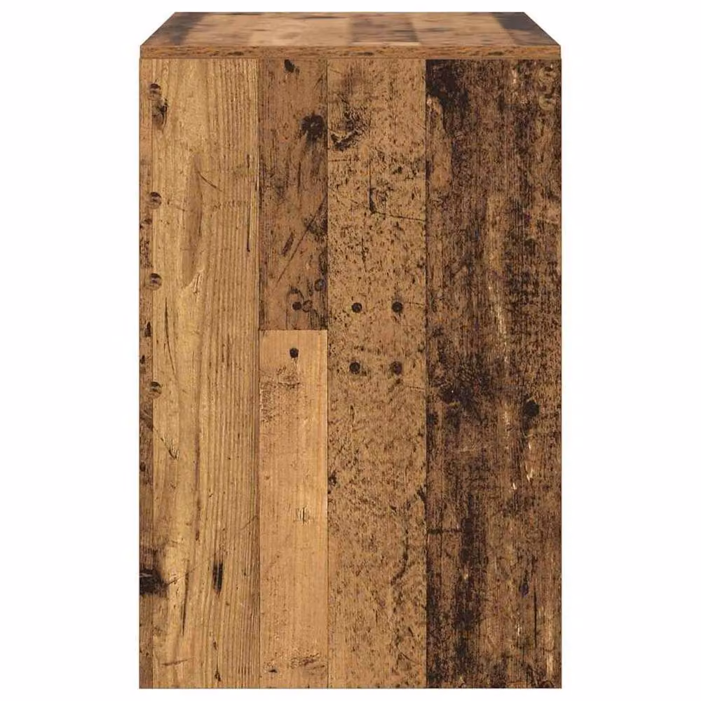 Berkfield Home Writing Desk in Brown Old Wood, W/D/H: 80 x 50 x 76 cm – 4