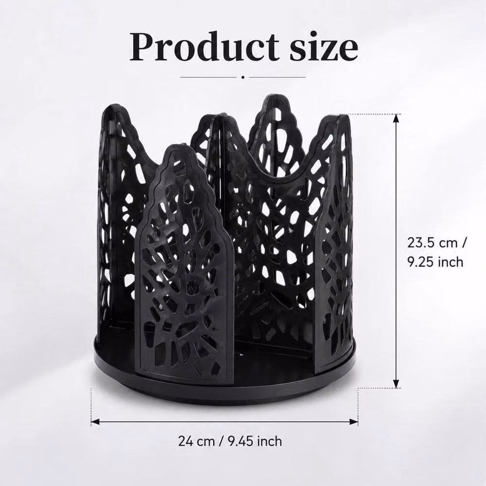 FLAVORA 360 Rotating Desktop Paper Cup Holder in Black, Width: 50 cm – 2