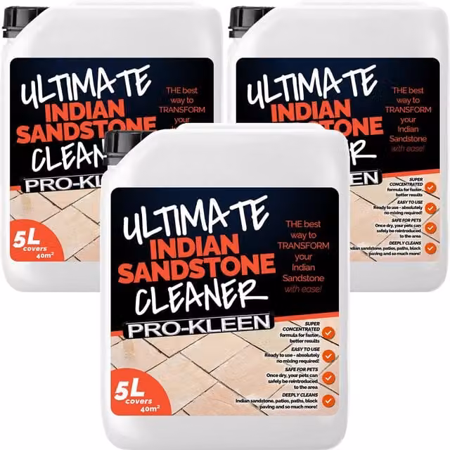 Pro-Kleens Indian Sandstone Stone Cleaner, Clear, 15l