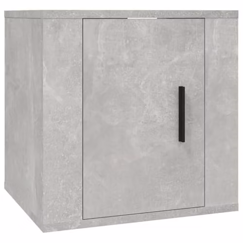 vidaXL Wall Mounted TV Cabinet in Concrete Grey, W: 40 cm, D: 34.5 cm, H: 40 cm – 1