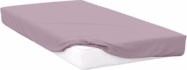 Belledorm 400 Thread Count Egyptian Cotton Single Fitted Sheet in Mulberry, W/D/H: 90 x 190 cm