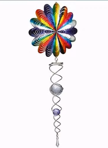 SPINNERZ Spectrum Artist Crystal Tail Multicolour Abstract Hanging Ornament