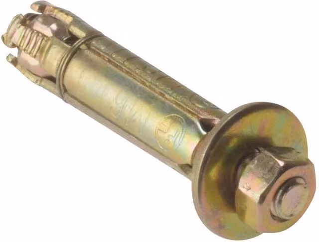 Forgefix Gold Galvanised Steel Masonry Expansion Plug Anchor Bolt M6 x 10mm