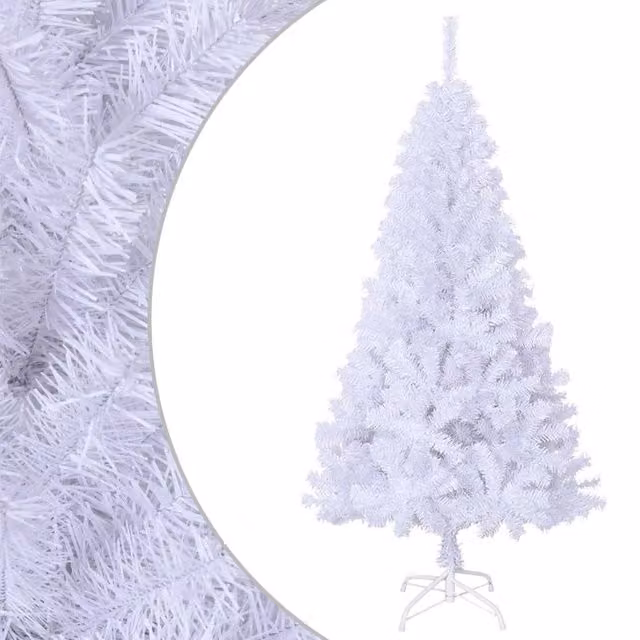 Berkfield Home White Artificial Christmas Tree with Thick PVC Branches, Height: 150 cm