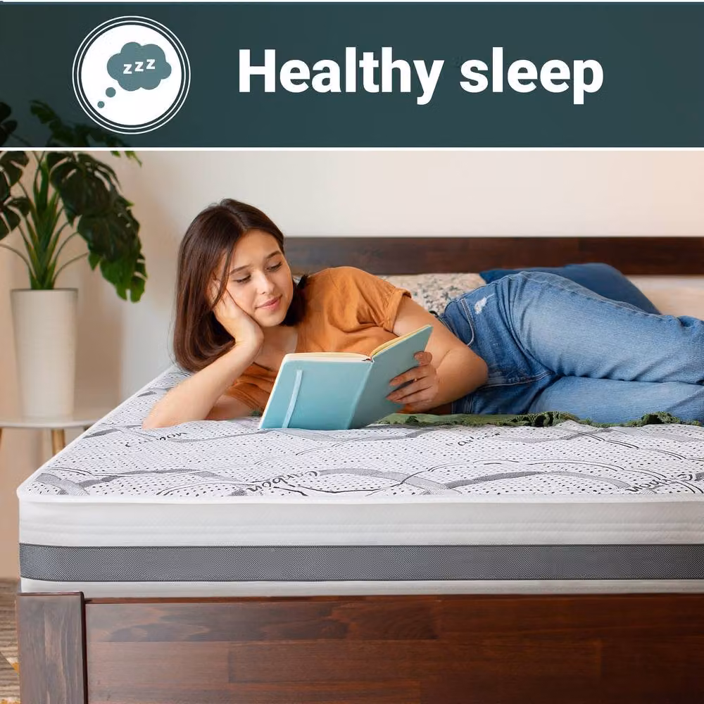 The White Stone Antibacterial Orthopaedic Comfort Foam Mattress, White, H 16 cm x W 190 cm x D 200 cm – 7