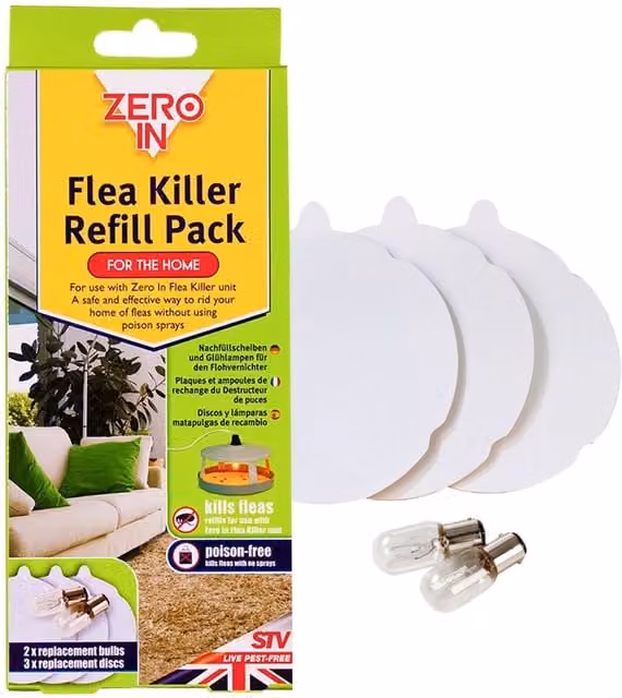 Zero In Home Flea Killer Refill Pack in White
