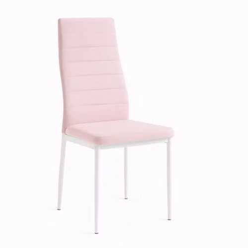 KOSY KOALA Set of 4 Modern Pink and White Faux Leather Dining Chairs – 2