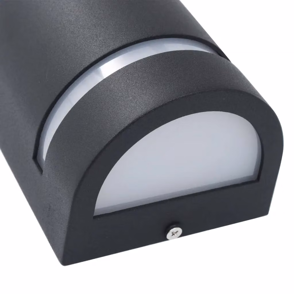 Berkfield Home Modern Black Outdoor Wall Lights, 2 Pack, 35 W, Warm White – 3