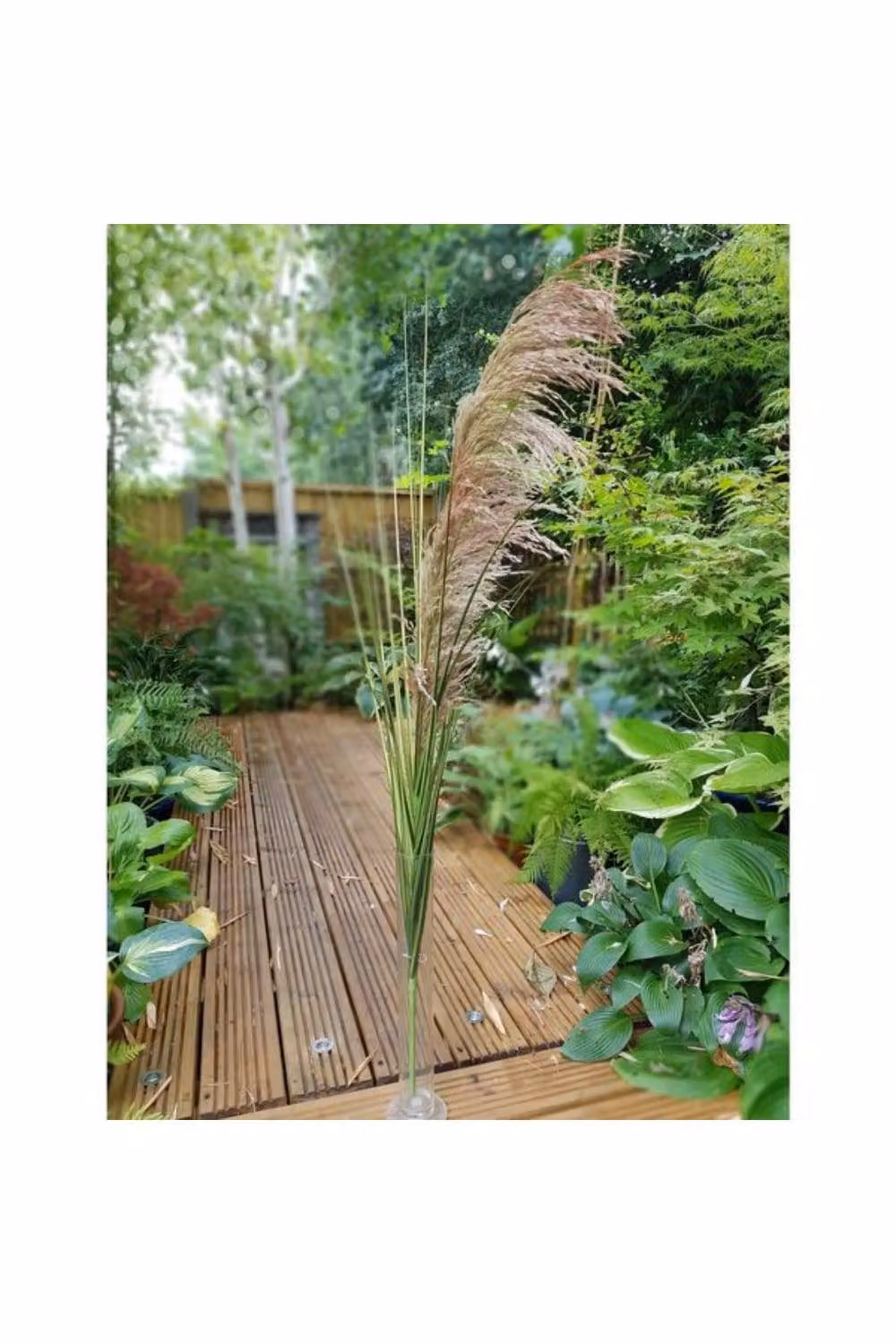KDMD Brown Artificial Pampas Spray, 112 cm Height – 2
