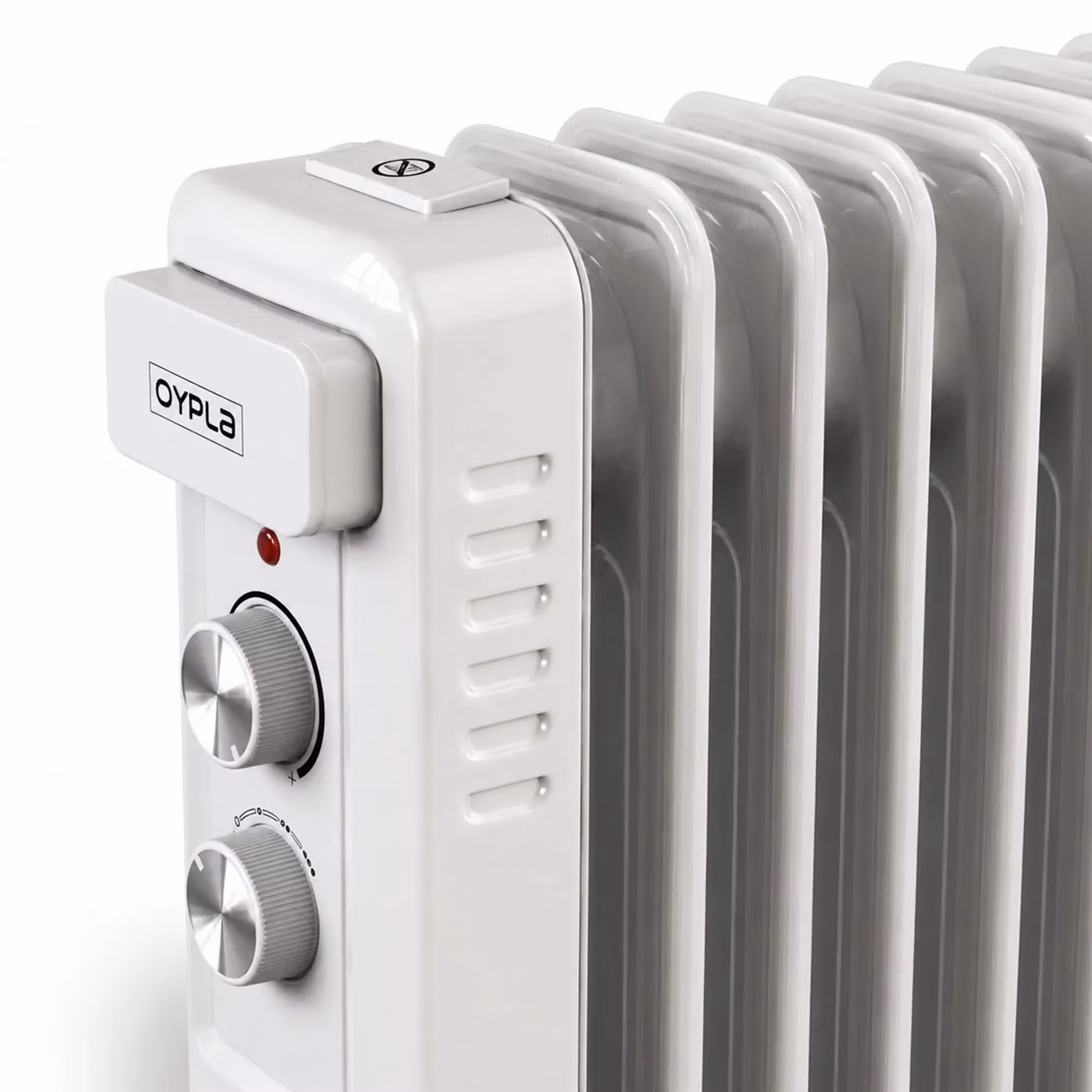 Oypla 7 Fin Portable Oil Filled Electric Radiator Heater in White – 3