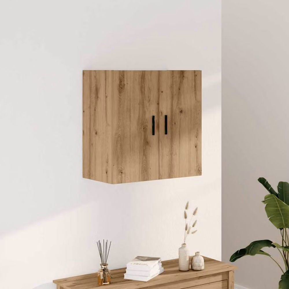 Berkfield Home Artisan Oak Wall Cabinet in Brown, W/D/H: 60 x 31 x 60 cm – 2